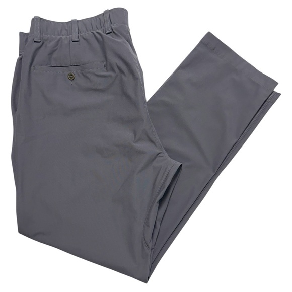 Under Armour EUC Thread Borne Gray Flat Front Straight Leg Golf Pants 40/32 - Picture 9 of 11